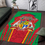 Mauritius Dodo Area Rug Flag Coat of Arms Traditional Patterns