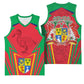 Mauritius Dodo Basketball Jersey Flag Coat of Arms Traditional Patterns - African Pride