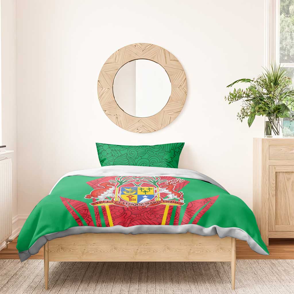 Mauritius Dodo Bedding Set Flag Coat of Arms Traditional Patterns