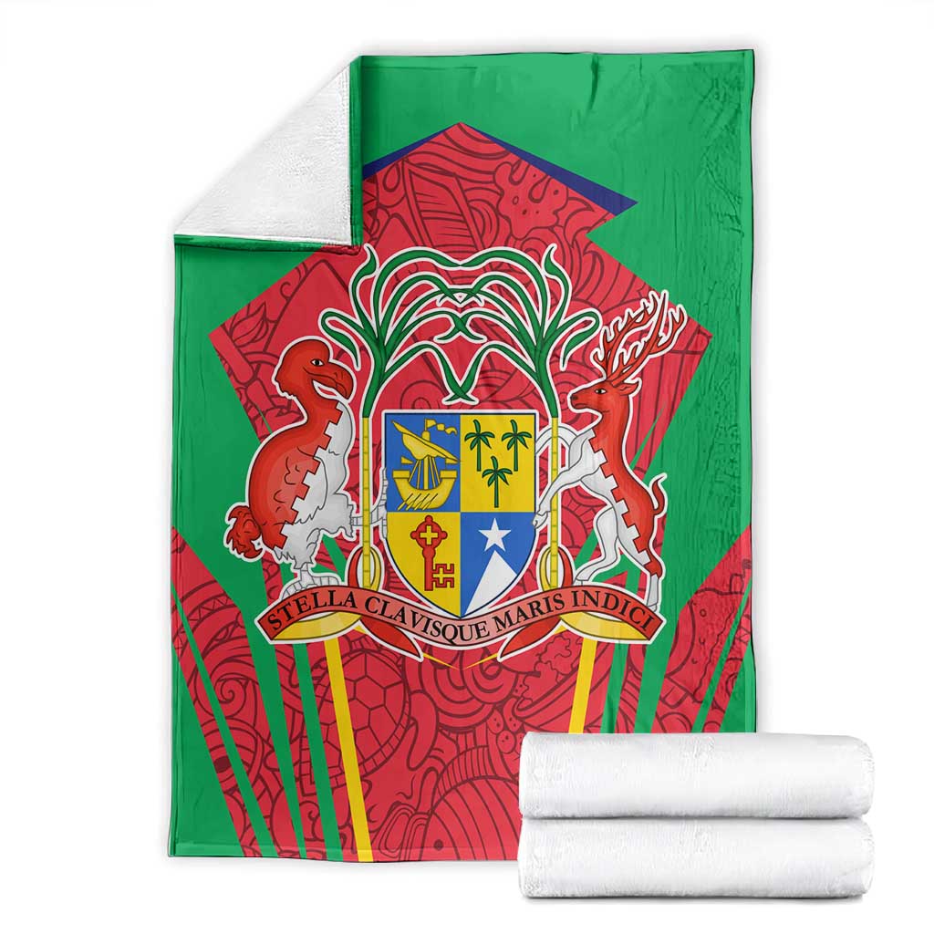 Mauritius Dodo Blanket Flag Coat of Arms Traditional Patterns