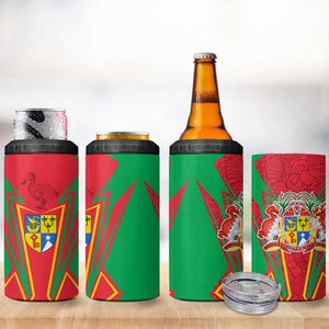 Mauritius Dodo 4 in 1 Can Cooler Tumbler Flag Coat of Arms Traditional Patterns