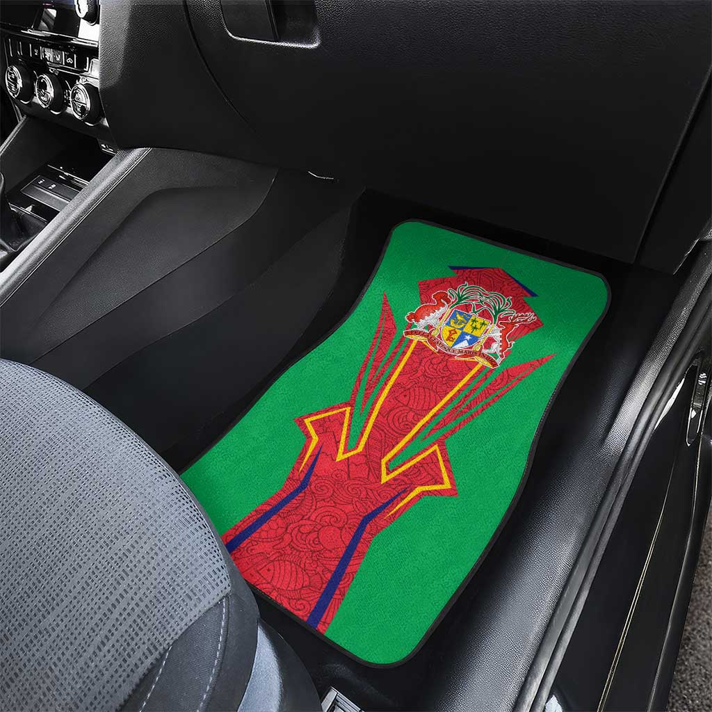 Mauritius Dodo Car Mats Flag Coat of Arms Traditional Patterns