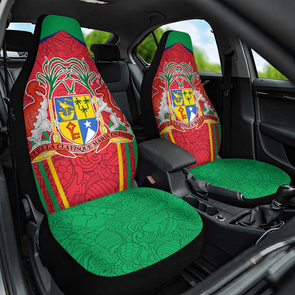 Mauritius Dodo Car Seat Cover Flag Coat of Arms Traditional Patterns