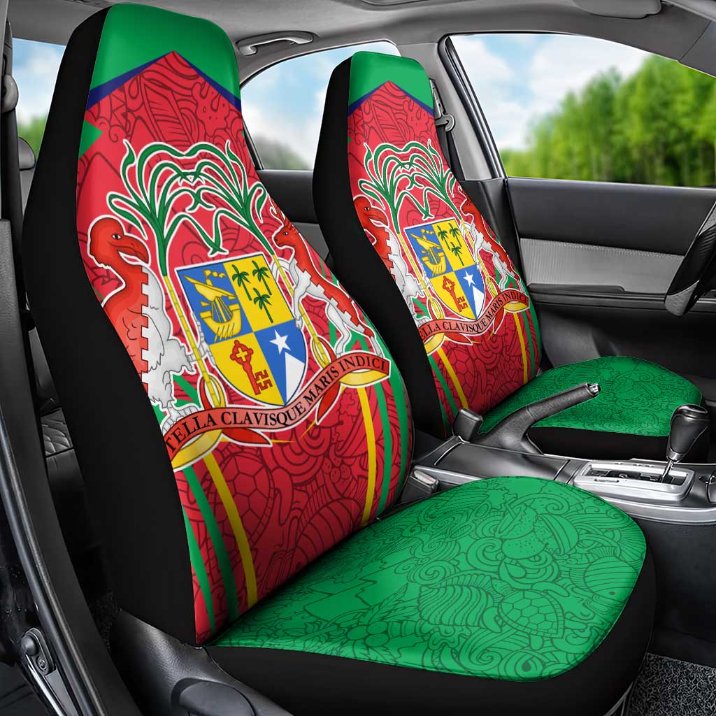 Mauritius Dodo Car Seat Cover Flag Coat of Arms Traditional Patterns