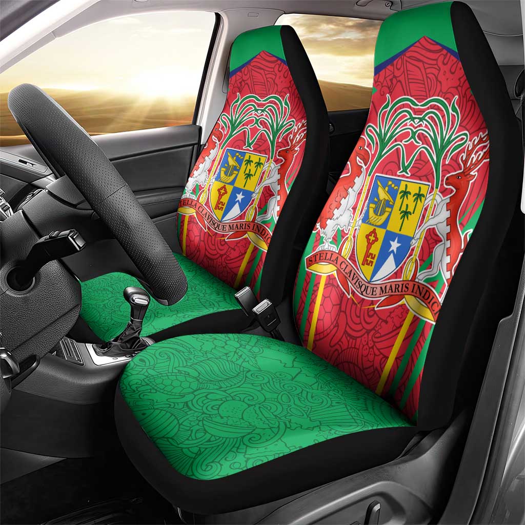 Mauritius Dodo Car Seat Cover Flag Coat of Arms Traditional Patterns