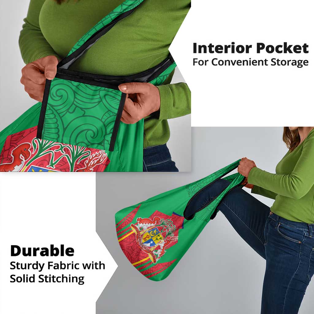 Mauritius Dodo Grocery Bag Flag Coat of Arms Traditional Patterns