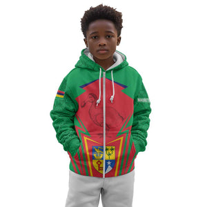 Mauritius Dodo Kid Hoodie Flag Coat of Arms Traditional Patterns