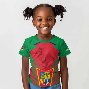 Mauritius Dodo Kid T shirt Flag Coat of Arms Traditional Patterns