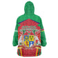 Mauritius Dodo Kid Wearable Blanket Hoodie Flag Coat of Arms Traditional Patterns