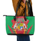 Mauritius Dodo Leather Tote Bag Flag Coat of Arms Traditional Patterns