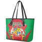 Mauritius Dodo Leather Tote Bag Flag Coat of Arms Traditional Patterns