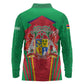 Mauritius Dodo Long Sleeve Polo Shirt Flag Coat of Arms Traditional Patterns
