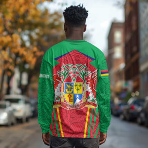 Mauritius Dodo Long Sleeve Shirt Flag Coat of Arms Traditional Patterns