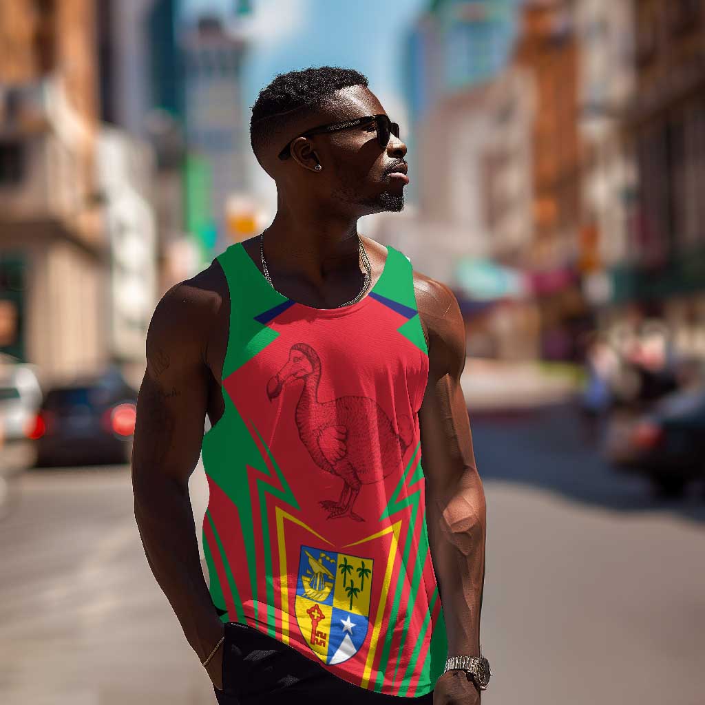 Mauritius Dodo Men Tank Top Flag Coat of Arms Traditional Patterns