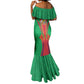 Mauritius Dodo Mermaid Dress Flag Coat of Arms Traditional Patterns