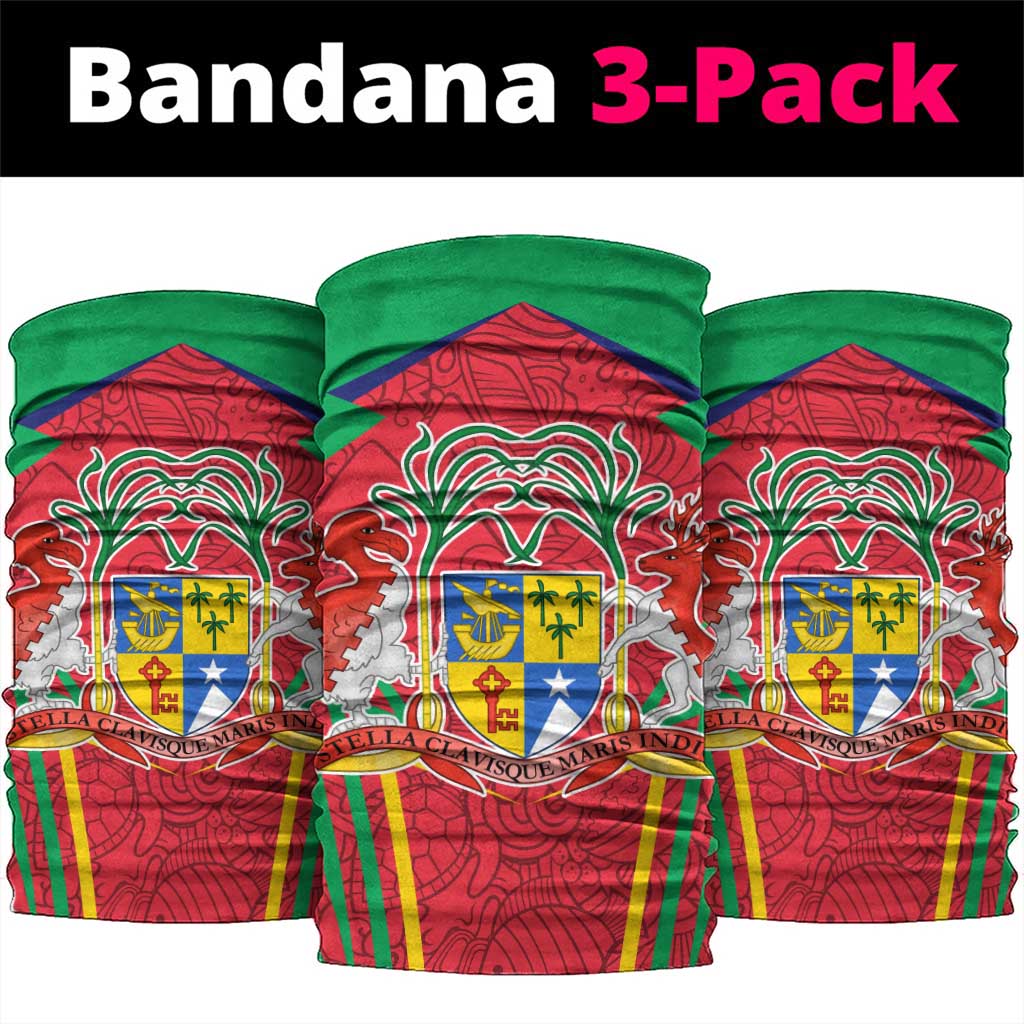 Mauritius Dodo Neck Gaiter Flag Coat of Arms Traditional Patterns - African Pride