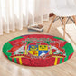 Mauritius Dodo Round Carpet Flag Coat of Arms Traditional Patterns