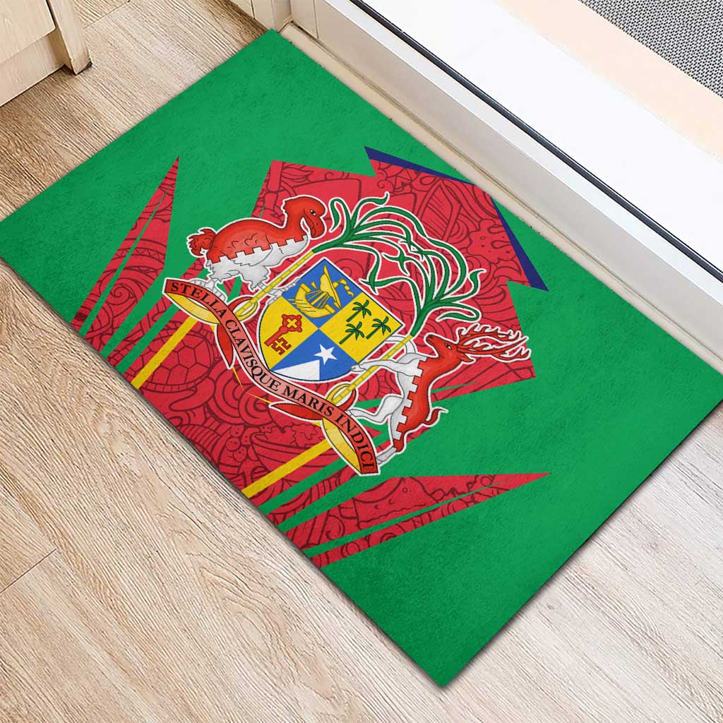 Mauritius Dodo Rubber Doormat Flag Coat of Arms Traditional Patterns