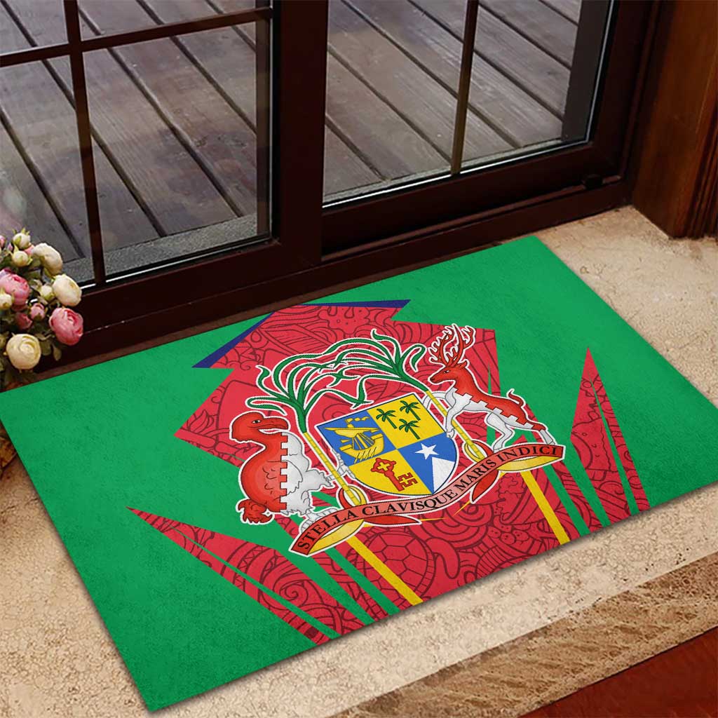 Mauritius Dodo Rubber Doormat Flag Coat of Arms Traditional Patterns