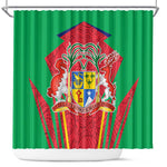 Mauritius Dodo Shower Curtain Flag Coat of Arms Traditional Patterns