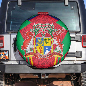 Mauritius Dodo Spare Tire Cover Flag Coat of Arms Traditional Patterns