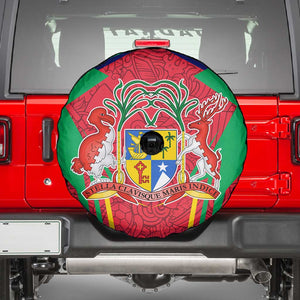 Mauritius Dodo Spare Tire Cover Flag Coat of Arms Traditional Patterns