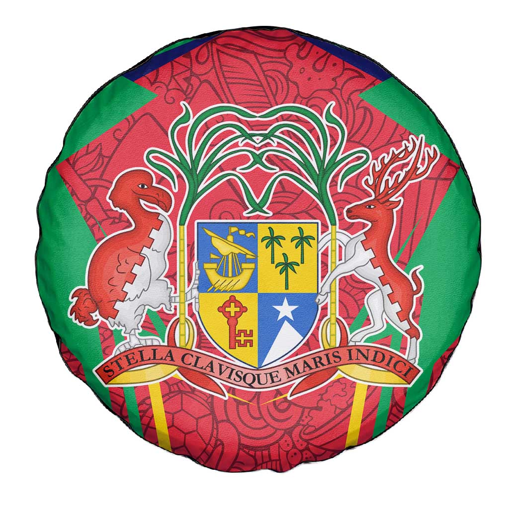 Mauritius Dodo Spare Tire Cover Flag Coat of Arms Traditional Patterns