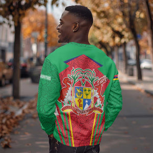 Mauritius Dodo Sweatshirt Flag Coat of Arms Traditional Patterns