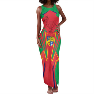 Mauritius Dodo Tank Maxi Dress Flag Coat of Arms Traditional Patterns