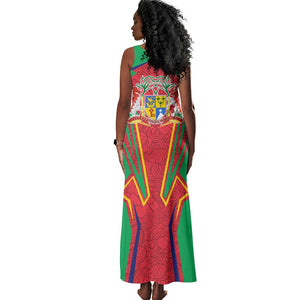 Mauritius Dodo Tank Maxi Dress Flag Coat of Arms Traditional Patterns
