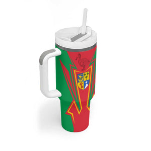Mauritius Dodo Tumbler With Handle Flag Coat of Arms Traditional Patterns