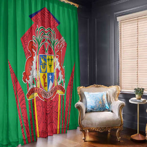 Mauritius Dodo Window Curtain Flag Coat of Arms Traditional Patterns