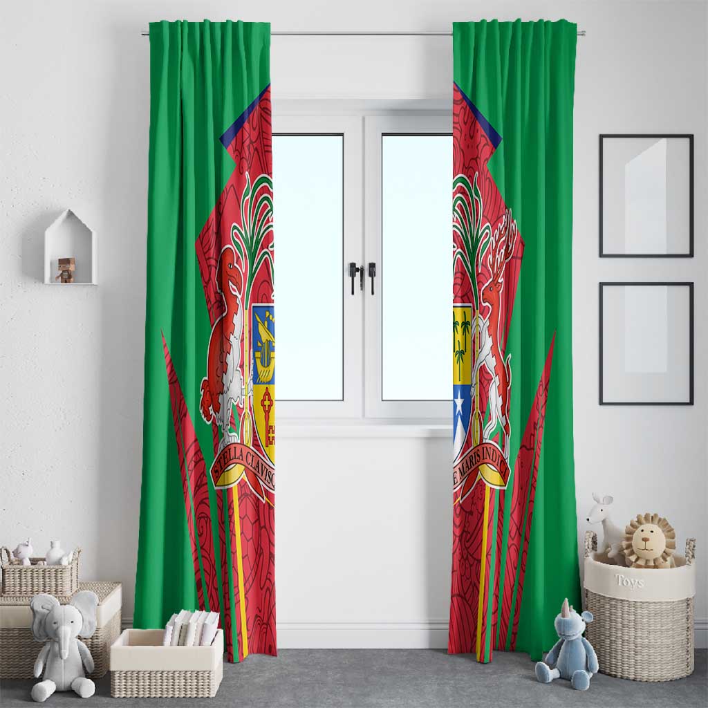Mauritius Dodo Window Curtain Flag Coat of Arms Traditional Patterns