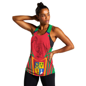 Mauritius Dodo Women Racerback Tank Flag Coat of Arms Traditional Patterns