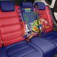 Afro Mauritius Back Car Seat Cover Map Design with Flag Coat of Arms