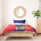 Afro Mauritius Bedding Set Map Design with Flag Coat of Arms