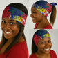 Afro Mauritius Neck Gaiter Map Design with Flag Coat of Arms - African Pride