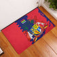 Afro Mauritius Rubber Doormat Map Design with Flag Coat of Arms