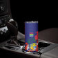 Afro Mauritius Skinny Tumbler Map Design with Flag Coat of Arms