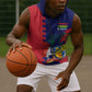 Afro Mauritius Sleeveless Hoodie Map Design with Flag Coat of Arms - African Pride