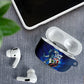 Personalized Cape Verde Football AirPods Case Blue Shark Mascot Cabo Verdean - Gradient Art