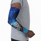 Personalized Cape Verde Football Arm Sleeves Blue Shark Mascot Cabo Verdean - Gradient Art