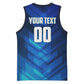Personalized Cape Verde Football Basketball Jersey Blue Shark Mascot Cabo Verdean - Gradient Art