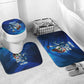 Personalized Cape Verde Football Bathroom Set Blue Shark Mascot Cabo Verdean - Gradient Art