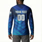 Personalized Cape Verde Football Button Sweatshirt Blue Shark Mascot Cabo Verdean - Gradient Art