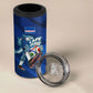 Personalized Cape Verde Football 4 in 1 Can Cooler Tumbler Blue Shark Mascot Cabo Verdean - Gradient Art