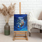 Personalized Cape Verde Football Canvas Wall Art Blue Shark Mascot Cabo Verdean - Gradient Art