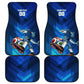 Personalized Cape Verde Football Car Mats Blue Shark Mascot Cabo Verdean - Gradient Art