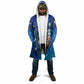 Personalized Cape Verde Football Cloak Blue Shark Mascot Cabo Verdean - Gradient Art