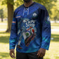 Personalized Cape Verde Football Hockey Jersey Blue Shark Mascot Cabo Verdean - Gradient Art